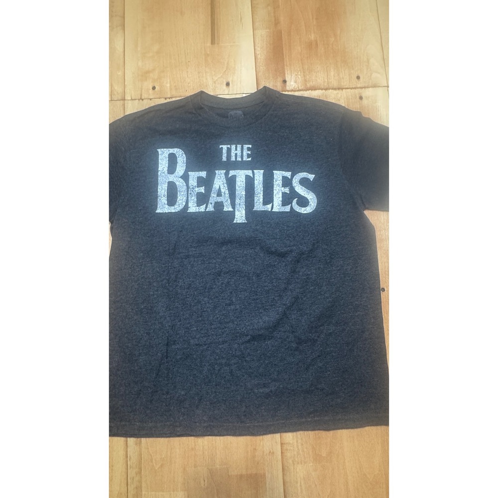 The Beatles Graphic T-Shirt Charcoal Gray Band Tee Large 2011 Apple Corps Ltd